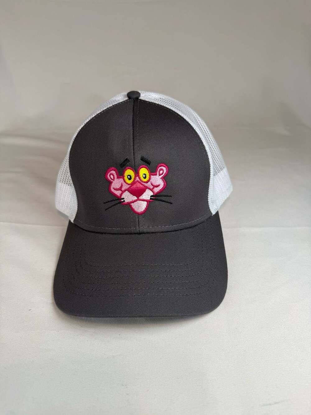 Cap America The Pink Panther Owens Corning Snapback Trucker Hat Gray
